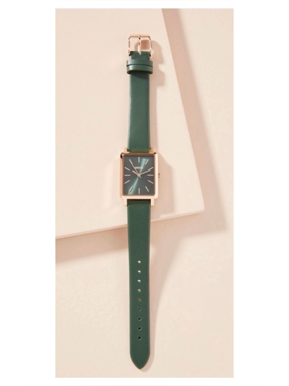 NWOT** Anthropologie Breda Baer Watch In Forest Green  **Needs Battery
